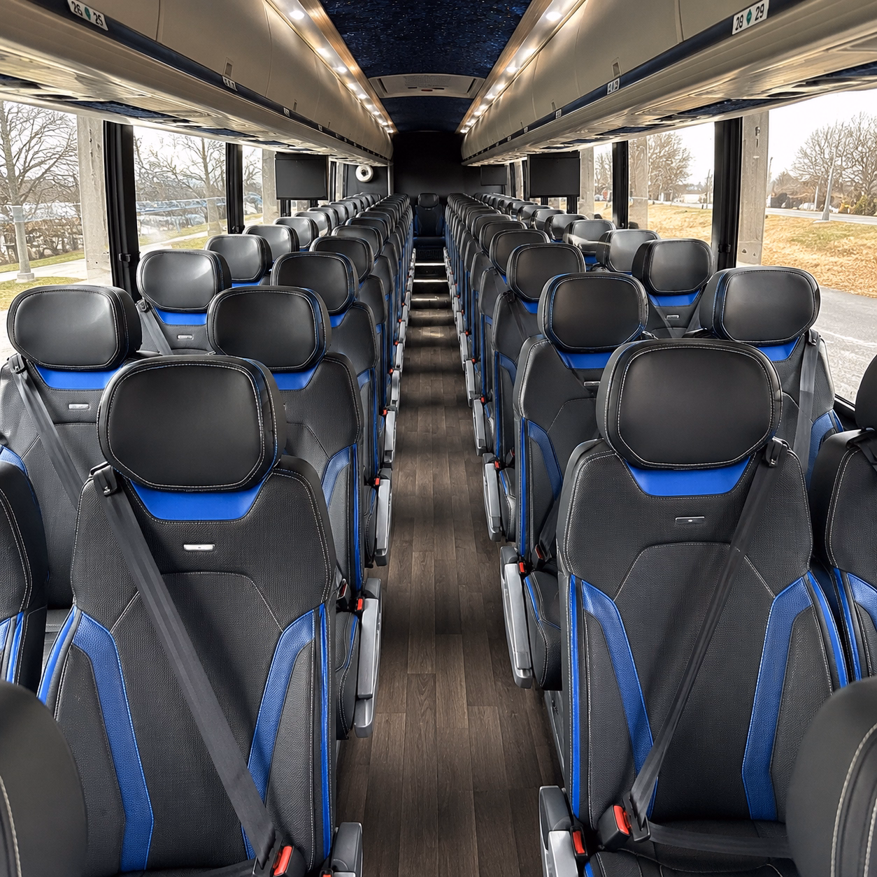 los banos corporate event transportation onboard seating