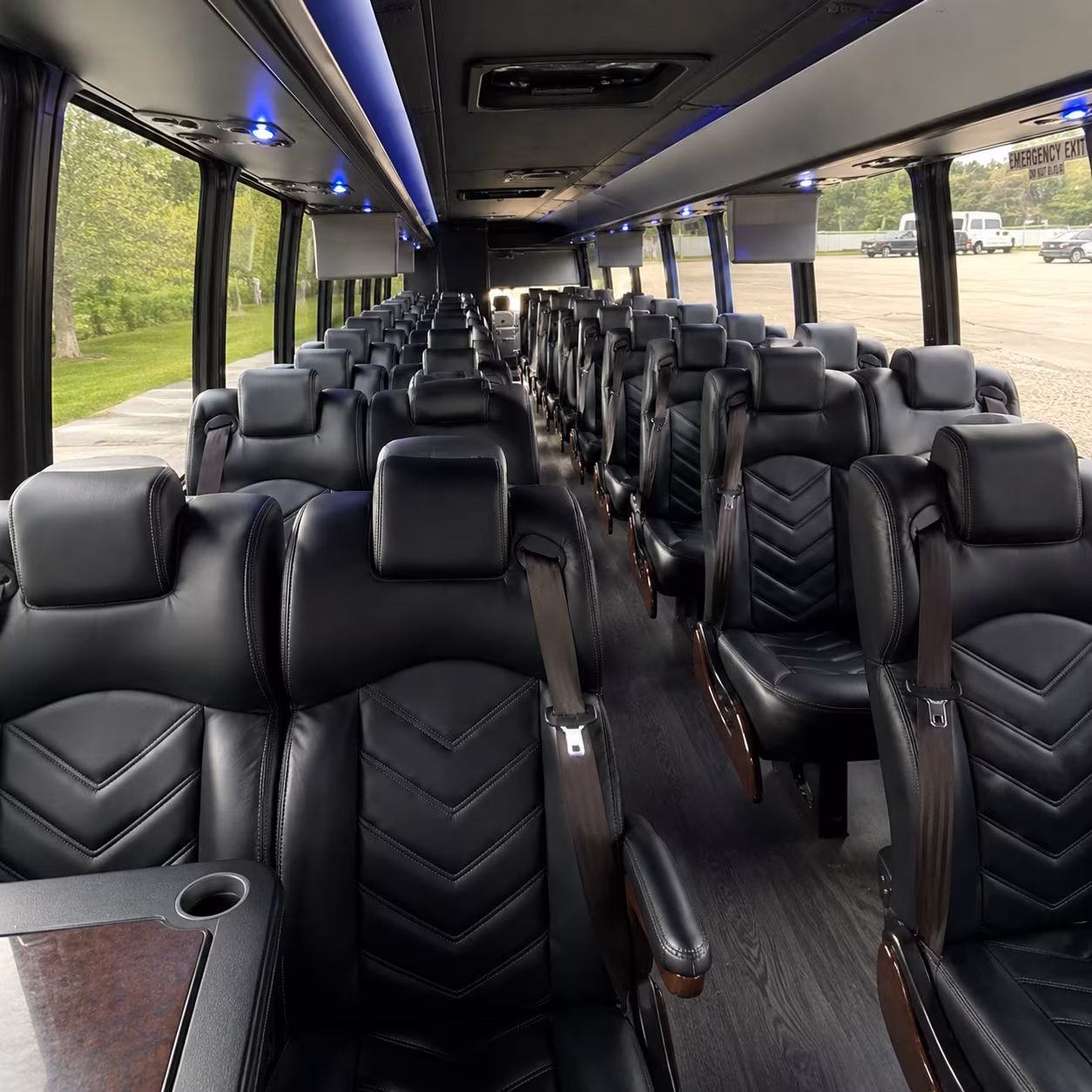 los banos sporting event transportation onboard seating