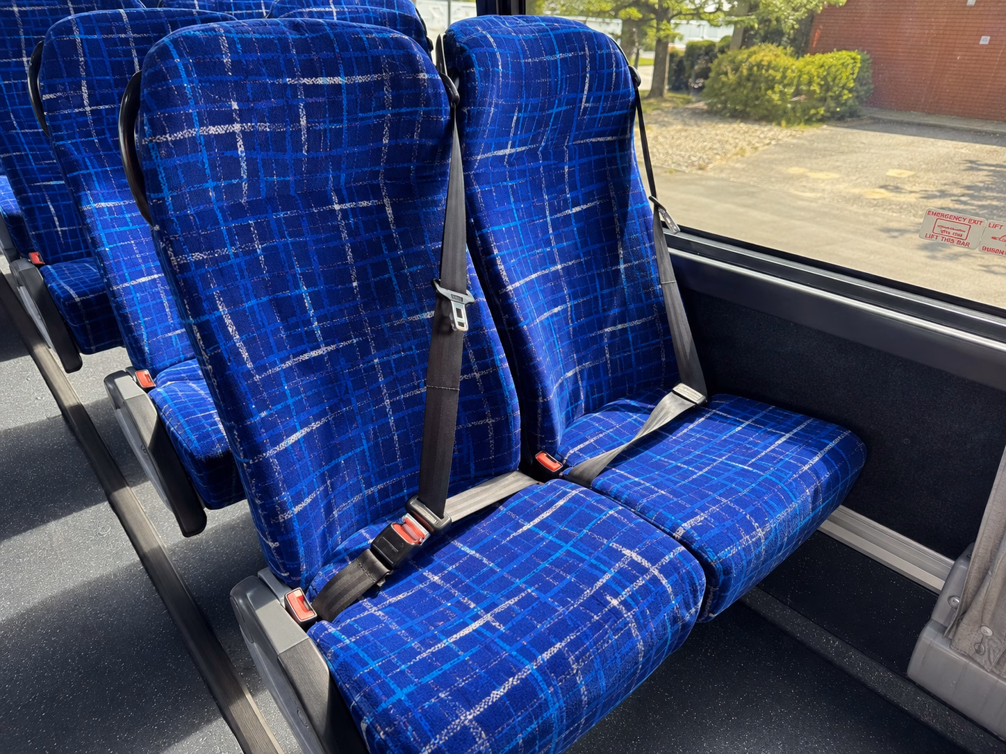 merced charter bus rental interior