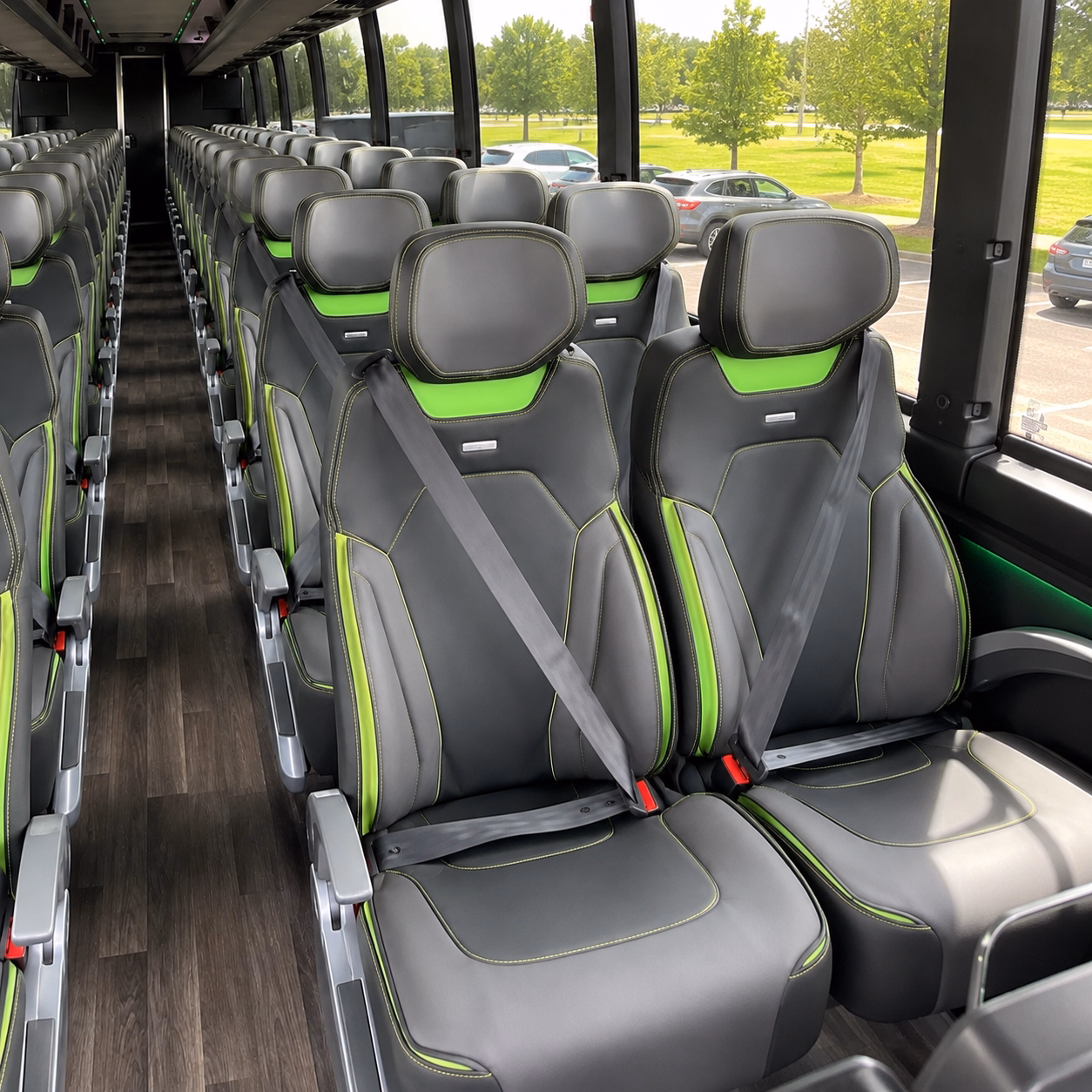 merced comfortable charter buses for government military personnel