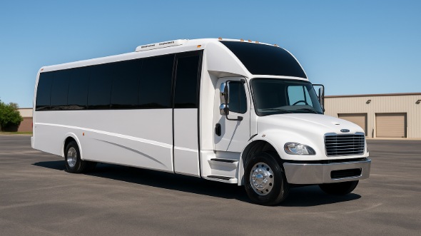 Exterior of Charter Bus Company Los Banos's 25 Passenger Mini bus in Los Banos