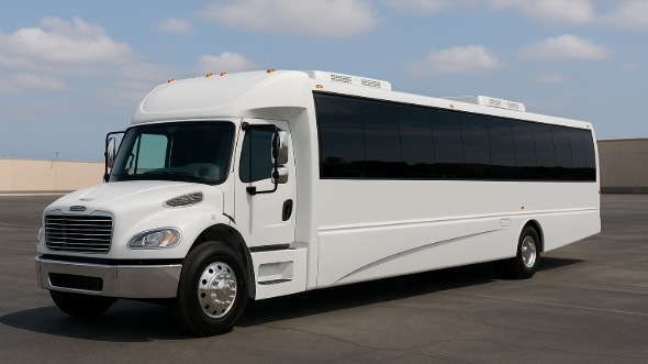 Exterior of Charter Bus Company Los Banos's 28 Passenger Mini bus in Los Banos